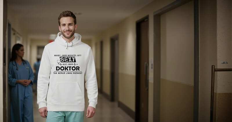 Pánská mikina sexy doktor